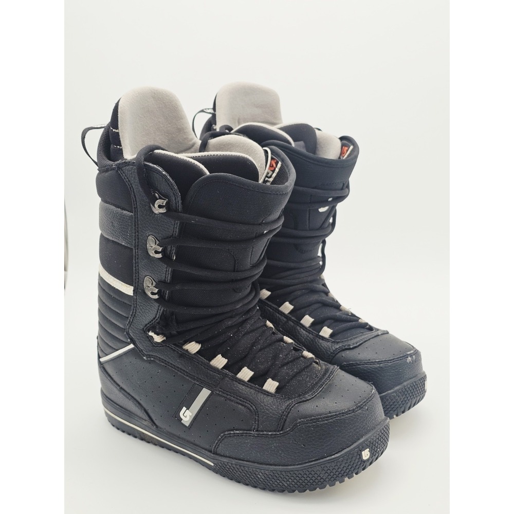 Burton Poacher Men's 11.5 Black Leather Snowboard Boots